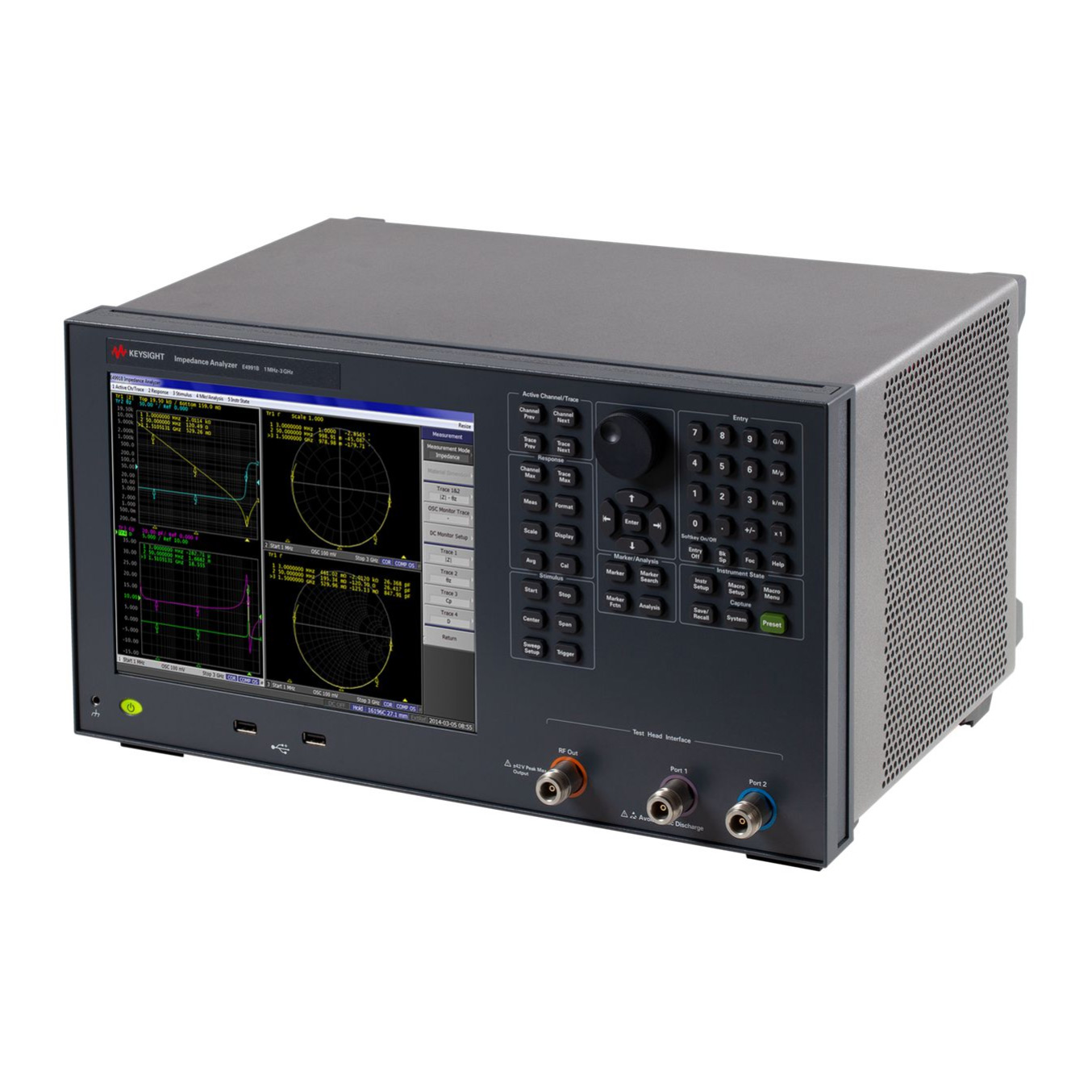 E4991B 阻抗分析仪,1 MHz至500 MHz/1 GHz/3 GHz