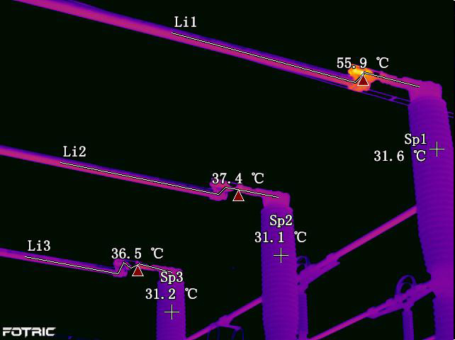 FOTRIC 340+手持热像仪检测电力设备