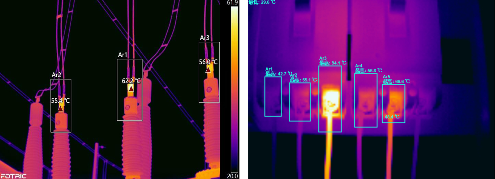 FOTRIC 340L手持热成像仪本机分析热图像